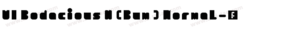 VI Bodacious H (Bum) Normal字体转换